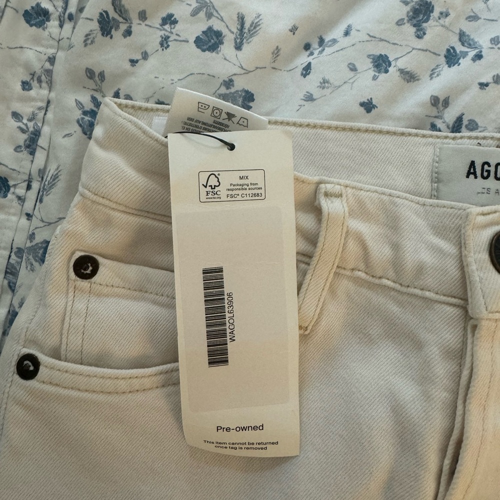 AGOLDE DENIM white skinny jeans - Picture 4 of 6